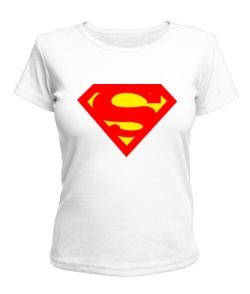 Футболка жіноча (Білий XXL) Супермен Варіант №3