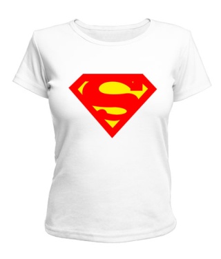 Футболка жіноча (Білий XXL) Супермен Варіант №3
