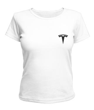 Жіноча футболка преміум "Оксамит" (Білий S) TESLA (А6)