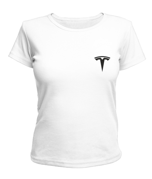 Жіноча футболка преміум "Оксамит" (Білий S) TESLA (А6)