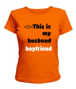 Жіноча футболка This is My wife, husband