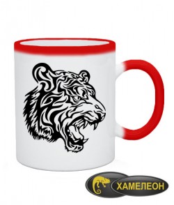 Чашка хамелеон Тигр