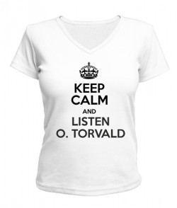 Женская футболка с V-образным вырезом O.Torvald №2