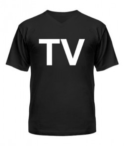 Чоловіча футболка з V-подібним вирізом TV