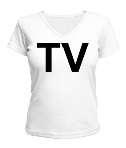 Жіноча футболка з V-подібним вирізом