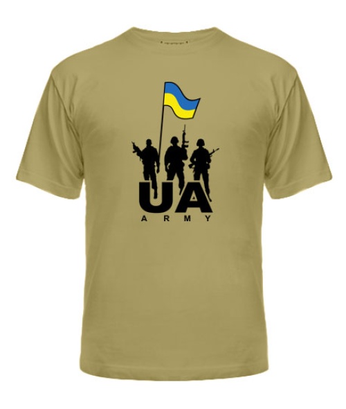 Мужская Футболка UA army (army S)