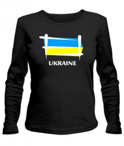 Женский лонгслив Флаг Украины Вариант №4