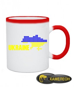 Чашка хамелеон Украина Вариант №6