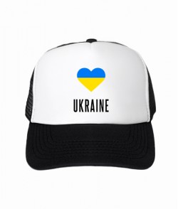 Кепка тракер Ukraine (Серце з прапором)