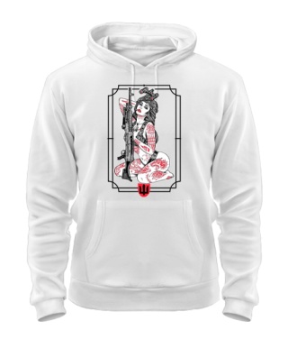 Толстовка-худі (Білий XL) Діва ЗСУ