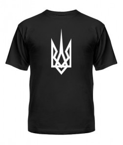 Чоловіча футболка (чорна L) Герб Украины Вариант №33