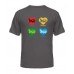 Чоловіча футболка Хімарс - 4 серця POP ART (HIMARS)