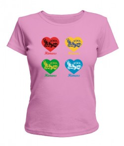 Жіноча футболка Хімарс - 4 серця POP ART (HIMARS)