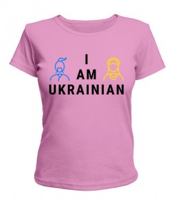 Женская футболка I am ukrainian