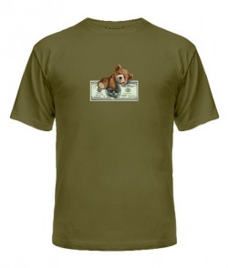 Чоловіча футболка Ведмедик і долар