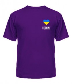 Чоловіча україна футболка (серце з прапором)