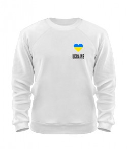 Свитшот Ukraine (Сердце с флагом)