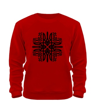 Світшот (Червоний L) Вишиванка Варіант №6