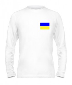 Мужской Лонгслив Флаг Украины Вариант №1