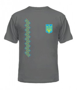 Мужская Футболка Герб Украины Вариант №17