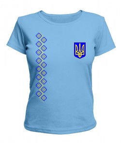 Жіноча футболка Герб України Варіант №17