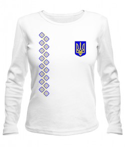 Жіночий лонгслів Герб України Варіант №17