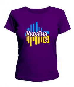 Жіноча футболка Герб України Варіант №19