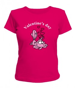 Женская футболка Valentine`s day Вариант №2