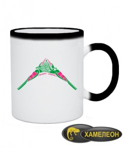 Чашка хамелеон Кельтський візерунок Варіант №6