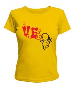 Женская футболка LO-VE