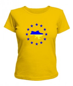 Женская футболка Украина Вариант №4