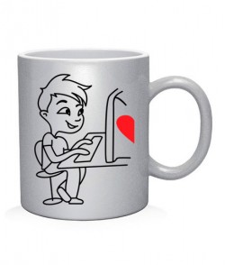 Чашка арт Виртуальная любовь (для него)