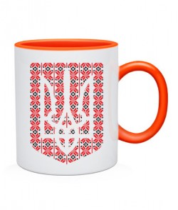 Чашка Герб Украины - Вышиванка