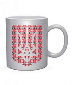 Чашка арт Герб Украины - Вышиванка