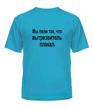 Чоловіча футболка Ми співали так, що витверезник плакав