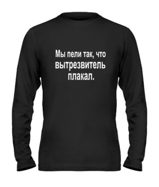 Чоловічий лонгслів Ми співали так, що витверезник плакав