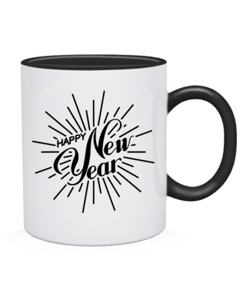 Чашка щасливий Новий Рік