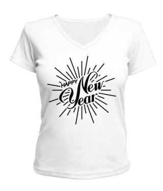 Жіноча футболка з V-подібним вирізом