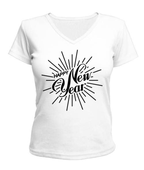 Жіноча футболка з V-подібним вирізом