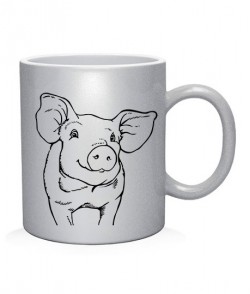 Чашка арт свинка