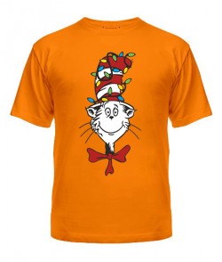 Чоловіча футболка Кіт у капелюсі