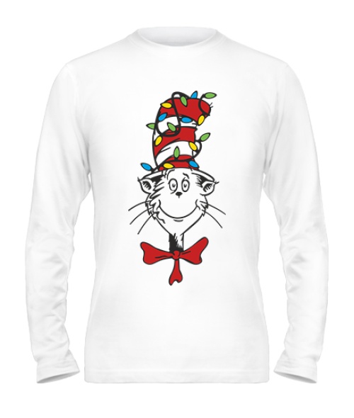 Чоловічий лонгслів Кіт в капелюсі