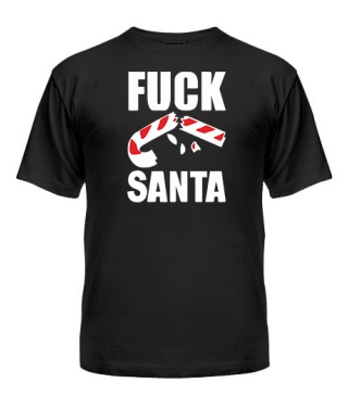 Мужская Футболка Fuck Santa