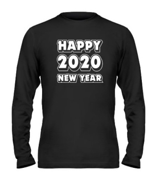 Чоловічий лонгслів HAPPY NEW YEAR 2020