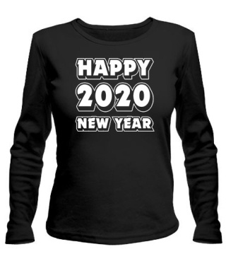 Женский лонгслив HAPPY NEW YEAR 2020