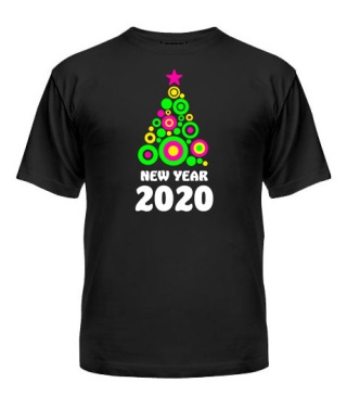 Мужская Футболка New Year 2020