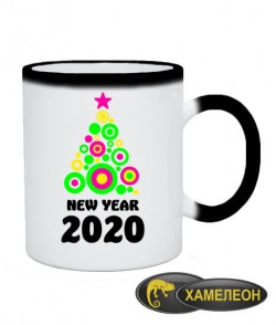 Чашка хамелеон New Year 2020