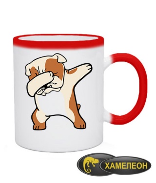 Чашка хамелеон Bulldog (бульдог)