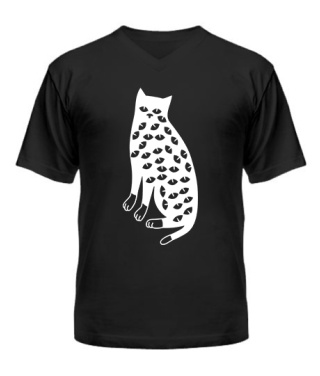 Чоловіча футболка з V-подібним вирізом