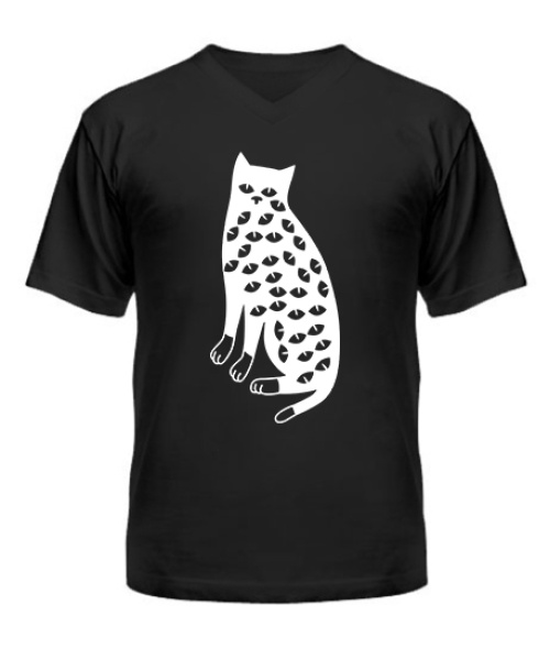 Чоловіча футболка з V-подібним вирізом